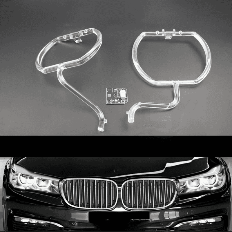 DRL Light Guide Strips & LED Board — real LY headlamp parts