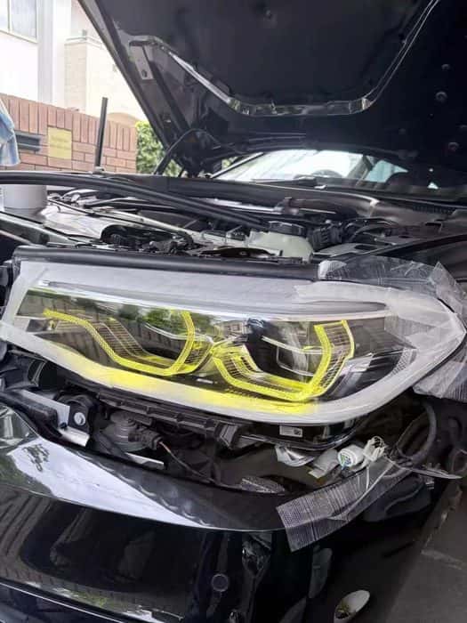 Customer install: LY parts being fitted to a BMW