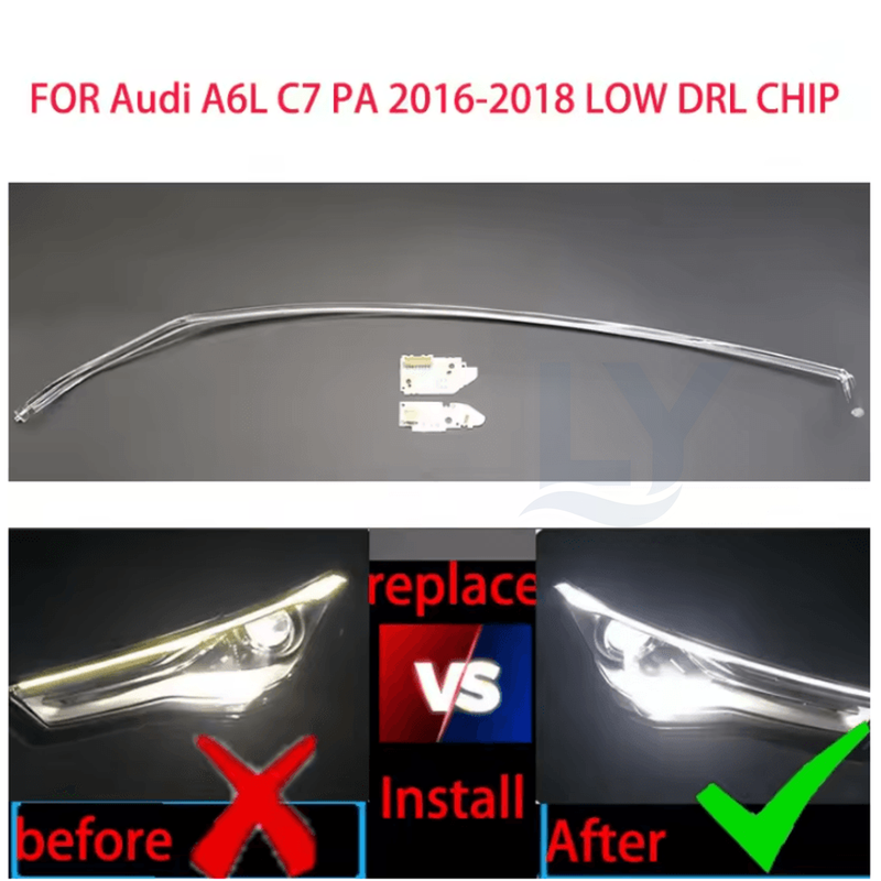 Audi A6 C7 LOW DRL Light Guide Strip & LED Board (2016-2018)