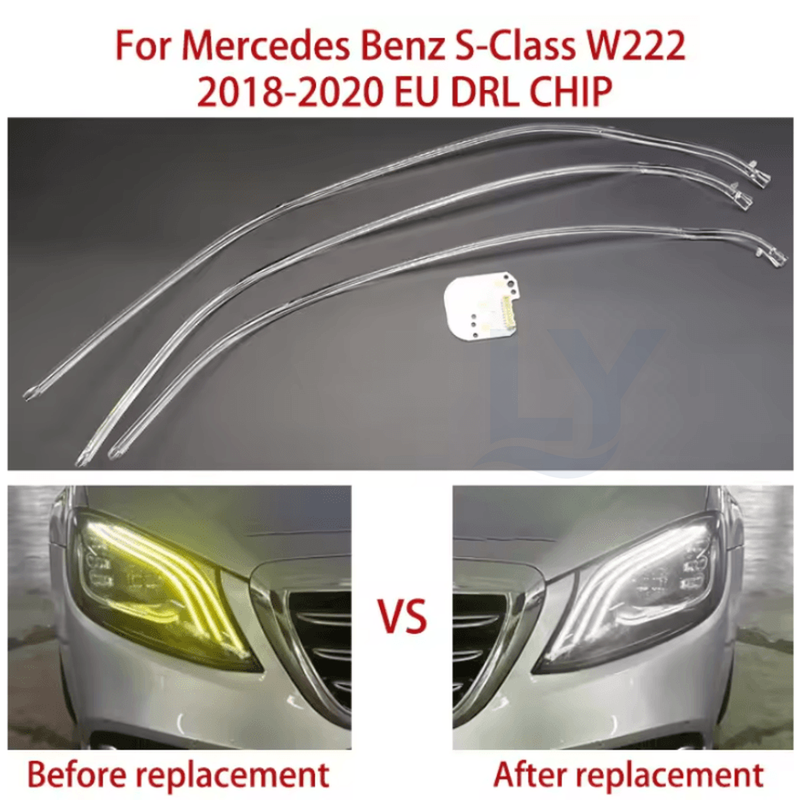 Mercedes-Benz S-Class W222 DRL Light Guide Strip & LED Board (2018-2020)
