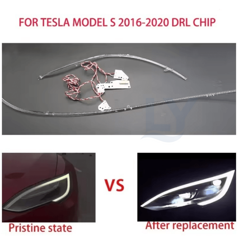 Tesla Model S DRL Light Guide Strip & LED Board (2016-2020)